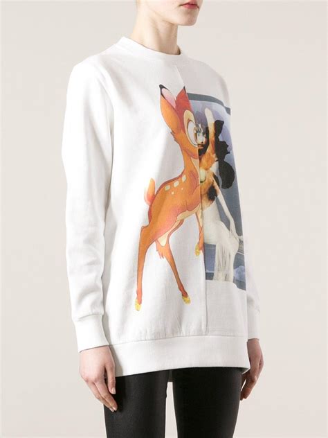 givenchy bambi sweatshirt white|givenchy sweatshirt fleece.